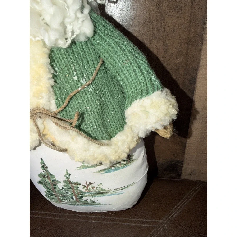 Vintage Folk Art Santa Claus Beanbag Doll 18